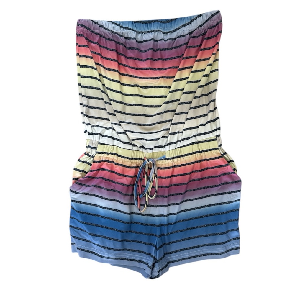 Belinda Colorful Striped  Romper Size S